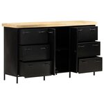 vidaXL Buffet 140x38x76 cm Bois de manguier brut