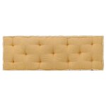 vidaXL Coussin de canapé palette Jaune 120x40x7 cm