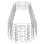 vidaXL Lit surélevé à gabion Fer galvanisé 400x100x50 cm