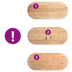 vidaXL Dessus de table 140x60x4 cm bois de chêne massif ovale