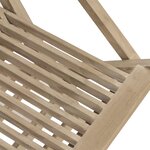 vidaXL Chaises de jardin pliantes 4 Pièces gris 56x61x89 cm bois de teck