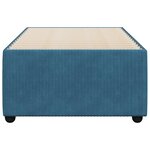vidaXL Cadre de lit bleu 100x200 cm velours