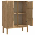 vidaXL Buffet FLORO Cire marron 70 x 30 x 70 5 cm Bois de Pin Massif