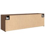 vidaXL Armoire murale de bain chêne marron 100x25x30cm bois ingénierie