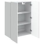 vidaXL Armoire Murale Blanc 66 x 34 5 x 92 cm Bois d'ingénierie