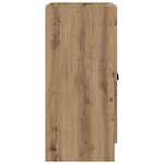 vidaXL Armoire sous évier de salle de bain Chêne artisanal