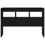 Buffet noir en chêne vidaXL 105x30x70 cm en bois d'ingénierie