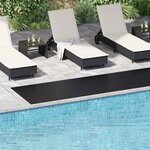 vidaXL Tapis de sol Noir 1 x 5 m Caoutchouc