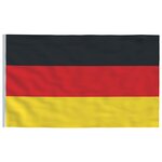 vidaXL Drapeau de l'Allemagne et mât 6 23 m Aluminium