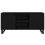 vidaXL Meuble TV Chêne noir 104 x 35 x 50 cm Bois d'ingénierie