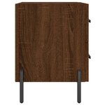 vidaXL Tables de chevet 2 Pièces chêne marron 40x35x47 5 cm