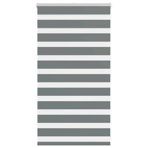 vidaXL Store zèbre gris foncé largeur du tissu 65 9 cm polyester