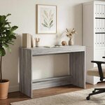 vidaXL Bureau de lit Sonoma gris Bois d'ingénierie 100 x 45 x 75 cm