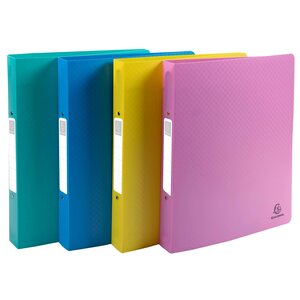 Classeur 2 Anneaux 30mm Polypropylène Forever Young - A4 Maxi - Couleurs Assorties - Exacompta
