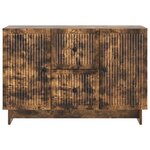 vidaXL Buffet Chêne fumé 89 x 34 5 x 60 cm Bois d'ingénierie