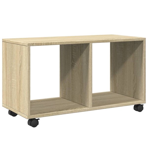 vidaXL Armoire à roulettes chêne sonoma 72x33x42 5cm bois d’ingénierie