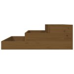 vidaXL Jardinière Marron miel 78x78x27 cm Bois massif de pin