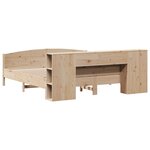 vidaXL Lit bibliothèque sans matelas 180x200 cm bois massif de pin