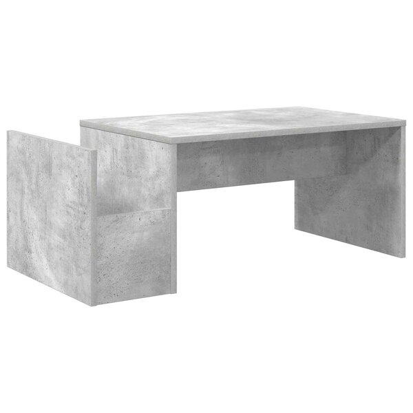 vidaXL Table basse Gris béton 90 x 45 x 35 cm Bois d'ingénierie