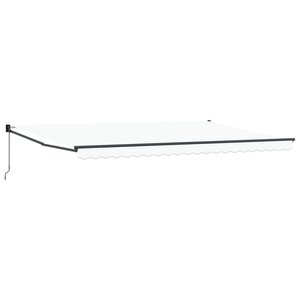 vidaXL Auvent Blanc 500 × 300 cm Polyester et métal