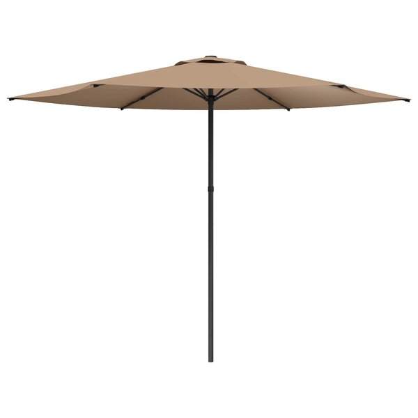 vidaXL Parasol de jardin 300 x 300 cm Polyester Rectangulaire Taupe