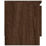 vidaXL Meuble TV avec porte Chêne marron 102x30x36 cm