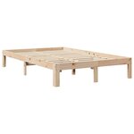 vidaXL Lit bibliothèque sans matelas 120x190 cm bois de pin massif