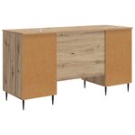 vidaXL Bureau Chêne artisanal 142 5 x 50 x 75 cm Bois d'ingénierie