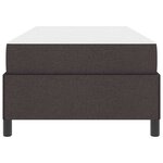 vidaXL Lit à ressorts Marron 100 x 200 cm Tissu  Bois Engineered