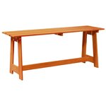 vidaXL Banc extérieur Marron 119 x 35 x 47 cm Bois de pin massif