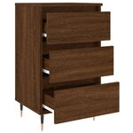 vidaXL Table de chevet chêne marron 40x35x69 cm bois d’ingénierie