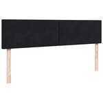 VidaXL Cadre de lit ottoman avec matelas noir 160x200 cm velours