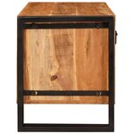 vidaXL Cabinet à chaussures avec étagère Marron Bois d'acacia massif