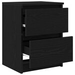 vidaXL Meuble TV noir 40x35x54 cm bois d'ingénierie