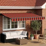 vidaXL Auvent rétractable électrique 3 5 x 2 5 m