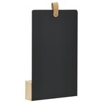 vidaXL Miroir mural Bois de pin massif 23x39 5 cm