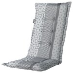 Madison Coussin de chaise à dossier haut Pasa 123x50 cm Gris