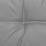 vidaXL Canapé central de jardin avec coussins gris Bois de pin massif