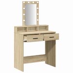 vidaXL Table de Toilette Marron 79 x 41 x 140 cm Bois d'ingénierie