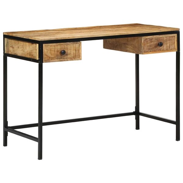 vidaXL Bureau Marron 105 x 50 x 75 cm Bois de manguier massif