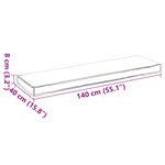 vidaXL Coussin de Palette pour Banc Motif Feuille 140x40x8 cm