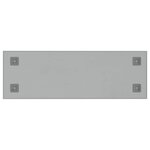 vidaXL Tableau noir magnétique mural Blanc 80x30 cm Verre trempé