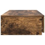 Tiroirs de lit vidaXL Chêne fumé 90x36 5x16 5 cm en bois d'ingénierie