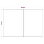 vidaXL Toile de rechange pour auvent Marron 250 x 200 cm Polyester