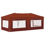 vidaXL Tente de fête pop-up 575 x 288 x 245 cm Terre cuite