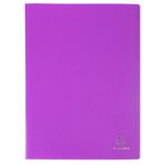 Protège-documents En Polypropylène 5/10e Opak Pochettes Cristal 200 Vues - A4 - Violet - X 8 - Exacompta
