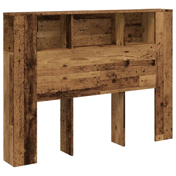 vidaXL Armoire de tête de lit vieux bois 140x18 5x102 5 cm