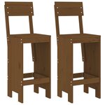 vidaXL Ensemble de bar de jardin 3 Pièces marron miel bois pin massif