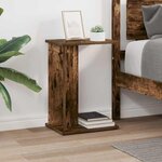 vidaXL Table d'appoint Chêne fumé 35 x 25 x 50 cm Bois d'ingénierie