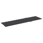 vidaXL Chaises longues lot de 2 avec coussin anthracite Teck solide